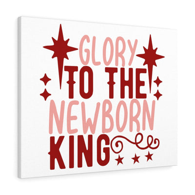 Scripture Canvas The Newborn King Christian Wall Art Meaningful Home Decor Gifts Unique Housewarming Gift Ideas Framed Prints, Canvas