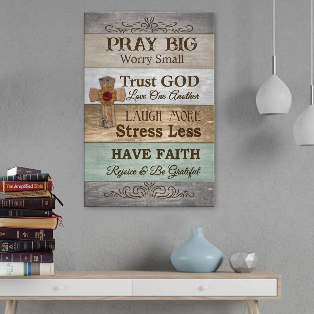Trust God Love One Another - Housewarming Home Decor Wall Art Gift Ideas, Gift For You, Gift For Her, Gift For Him, Christian Gift, Unique Religious Gift Framed Prints, Canvas