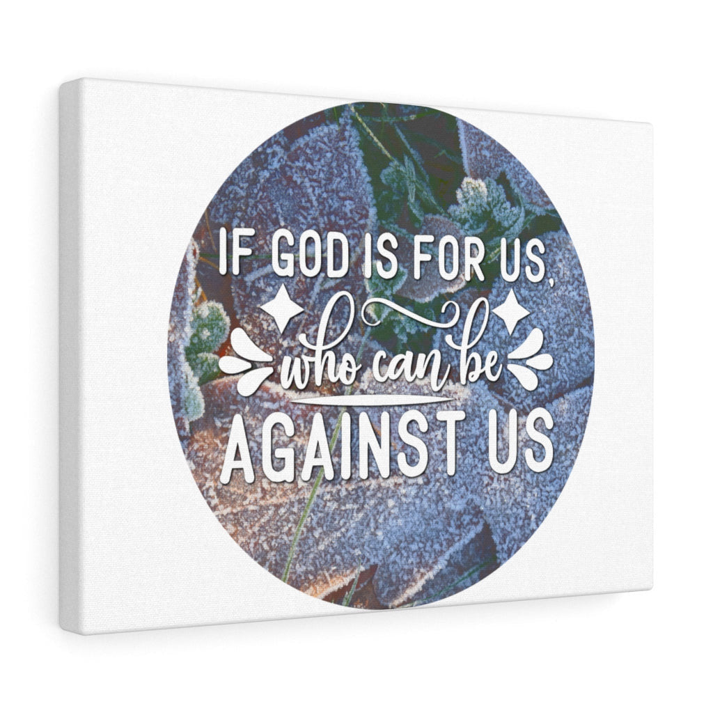 Scripture Canvas God Is For Us Christian Wall Art Bible Verse Meaningful Home Decor Gifts Unique Housewarming Gift Ideas Framed Prints, Canvas