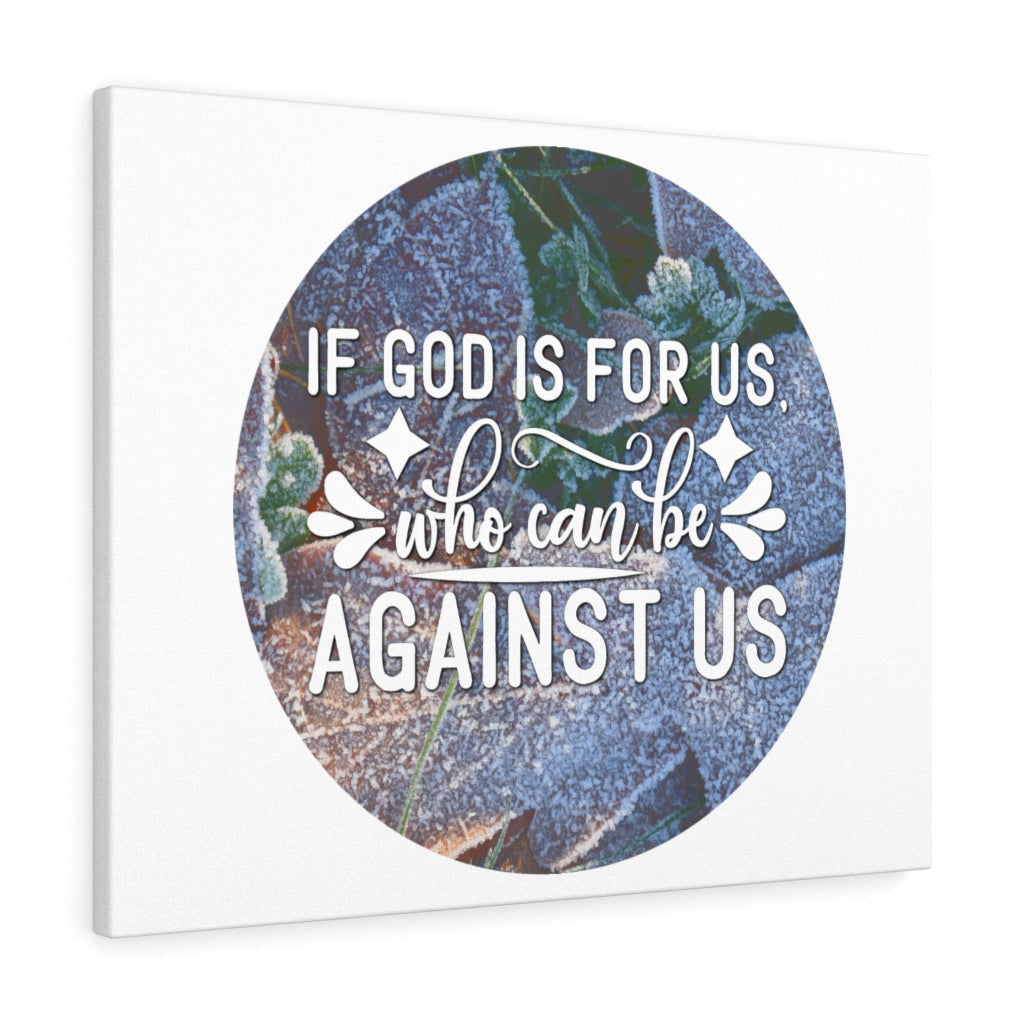 Scripture Canvas God Is For Us Christian Wall Art Bible Verse Meaningful Home Decor Gifts Unique Housewarming Gift Ideas Framed Prints, Canvas