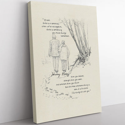 Anniversary Wall Art Loving Quote For Old Man And Woman, You Are Braver Than You Believe Wall Art For Wife Framed Prints, Canvas