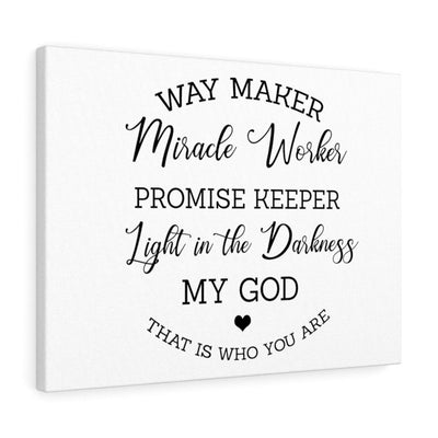 Scripture Canvas Way Maker Christian Wall Art Meaningful Home Decor Gifts Unique Housewarming Gift Ideas Framed Prints, Canvas