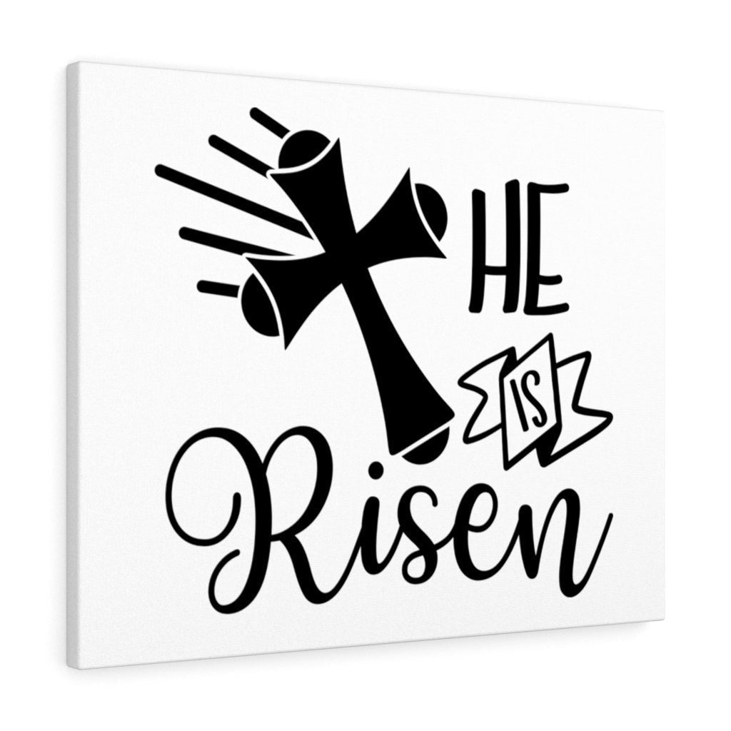 Scripture Canvas He Is Risen Christian Wall Art Meaningful Home Decor Gifts Unique Housewarming Gift Ideas Framed Prints, Canvas