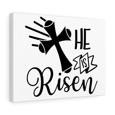 Scripture Canvas He Is Risen Christian Wall Art Meaningful Home Decor Gifts Unique Housewarming Gift Ideas Framed Prints, Canvas