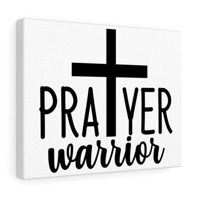 Scripture Canvas Prayer Warrior Cross Christian Wall Art Meaningful Home Decor Gifts Unique Housewarming Gift Ideas Framed Prints, Canvas