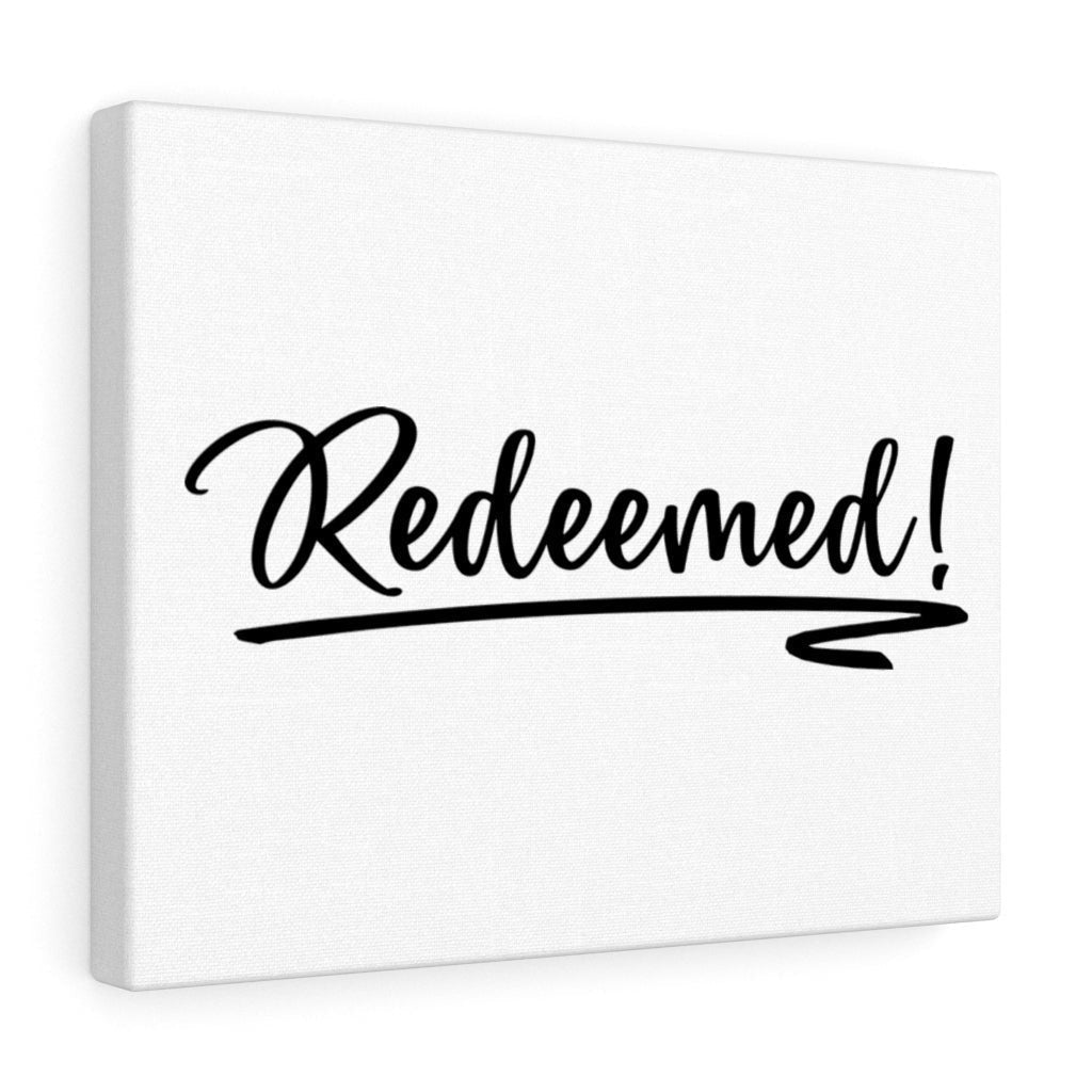 Scripture Canvas Redeemed Christian Wall Art Bible Verse Meaningful Home Decor Gifts Unique Housewarming Gift Ideas Framed Prints, Canvas