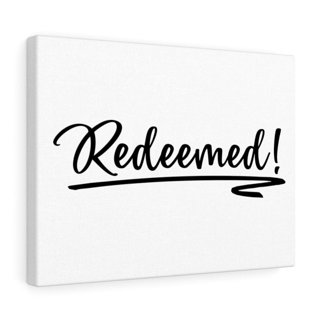 Scripture Canvas Redeemed Christian Wall Art Bible Verse Meaningful Home Decor Gifts Unique Housewarming Gift Ideas Framed Prints, Canvas