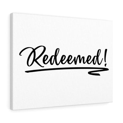 Scripture Canvas Redeemed Christian Wall Art Bible Verse Meaningful Home Decor Gifts Unique Housewarming Gift Ideas Framed Prints, Canvas