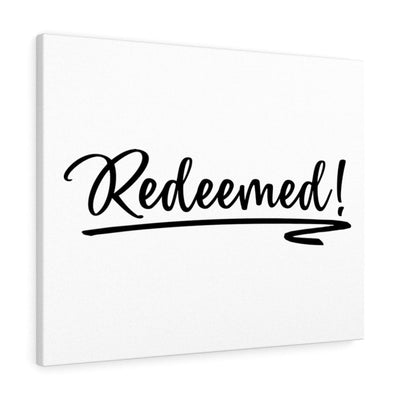 Scripture Canvas Redeemed Christian Wall Art Bible Verse Meaningful Home Decor Gifts Unique Housewarming Gift Ideas Framed Prints, Canvas