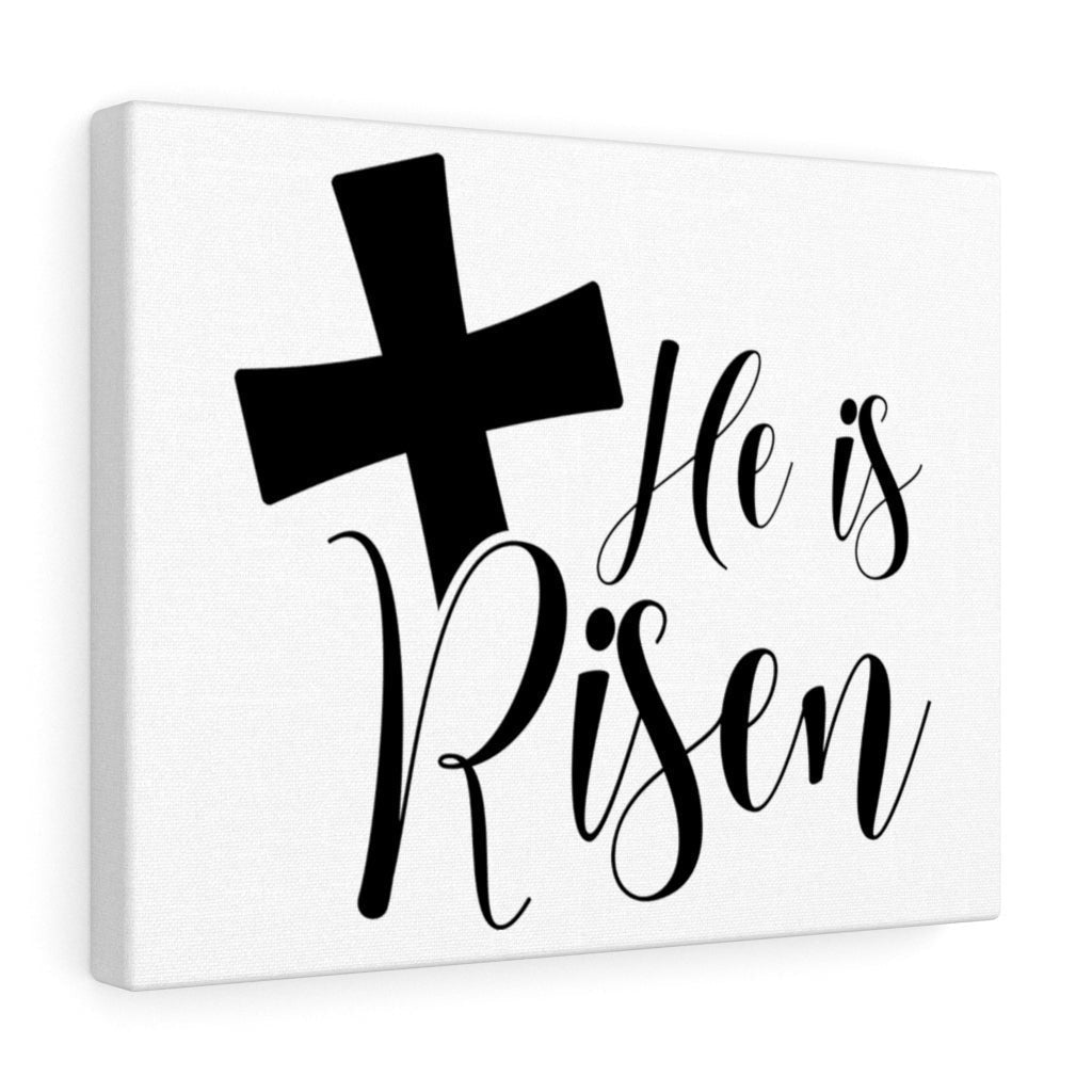 Scripture Canvas He Is Risen Christian Wall Art Meaningful Home Decor Gifts Unique Housewarming Gift Ideas Framed Prints, Canvas