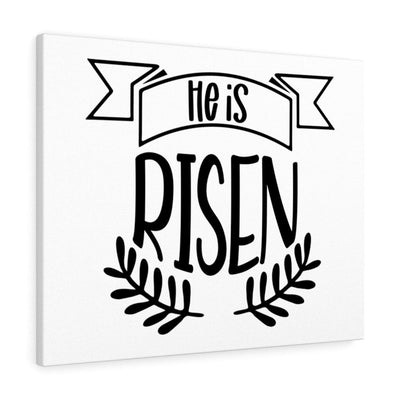 Scripture Canvas He Is Risen Christian Wall Art Meaningful Home Decor Gifts Unique Housewarming Gift Ideas Framed Prints, Canvas