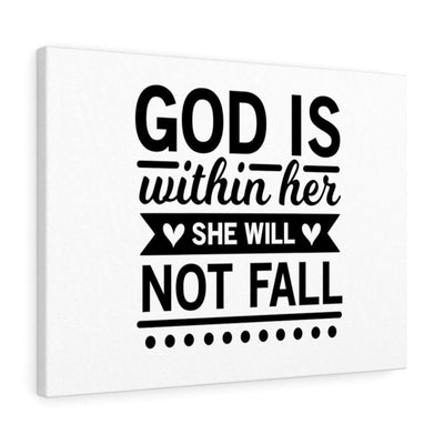 Scripture Canvas God Is Within Her Christian Wall Art Bible Verse Meaningful Home Decor Gifts Unique Housewarming Gift Ideas Framed Prints, Canvas