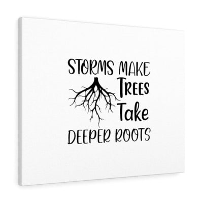 Scripture Canvas Storms Make Trees Christian Wall Art Meaningful Home Decor Gifts Unique Housewarming Gift Ideas Framed Prints, Canvas