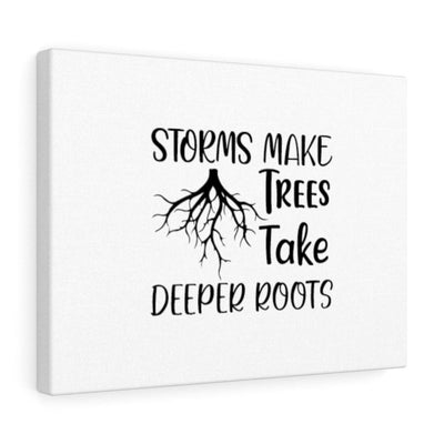 Scripture Canvas Storms Make Trees Christian Wall Art Meaningful Home Decor Gifts Unique Housewarming Gift Ideas Framed Prints, Canvas
