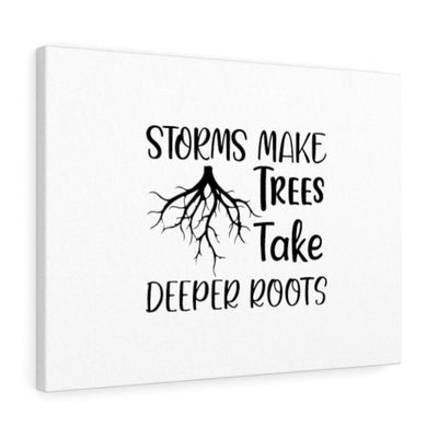 Scripture Canvas Storms Make Trees Christian Wall Art Meaningful Home Decor Gifts Unique Housewarming Gift Ideas Framed Prints, Canvas