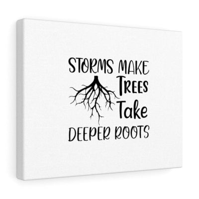 Scripture Canvas Storms Make Trees Christian Wall Art Meaningful Home Decor Gifts Unique Housewarming Gift Ideas Framed Prints, Canvas