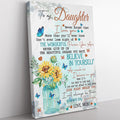 Custom Wall Art Gift For Daughter, Never Give Up On The Beautiful Dreams You Have Wall Art For Daughter Framed Prints, Canvas