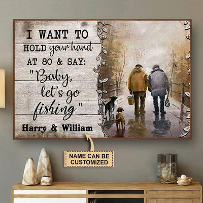 Personalized Fishing I Want To Hold Wall Art Framed Prints, Canvas