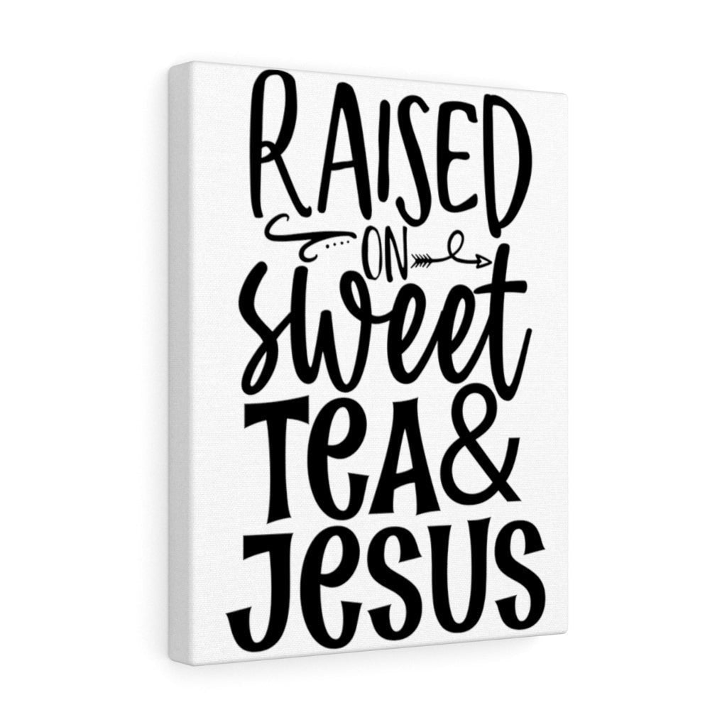 Scripture Canvas Tea And Jesus Christian Wall Art Meaningful Home Decor Gifts Unique Housewarming Gift Ideas Framed Prints, Canvas