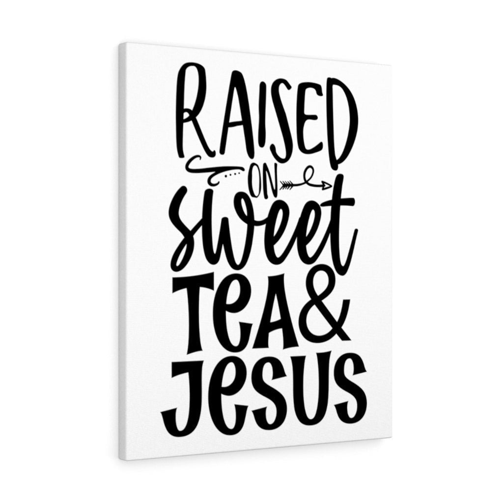 Scripture Canvas Tea And Jesus Christian Wall Art Meaningful Home Decor Gifts Unique Housewarming Gift Ideas Framed Prints, Canvas