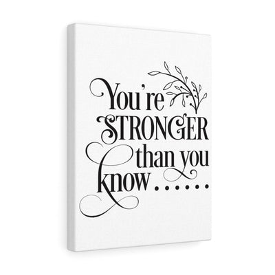 Scripture Canvas You're Stronger Than Christian Wall Art Meaningful Home Decor Gifts Unique Housewarming Gift Ideas Framed Prints, Canvas