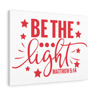 Scripture Canvas The Light Matthew 5:14 Christian Wall Art Bible Verse Meaningful Home Decor Gifts Unique Housewarming Gift Ideas Framed Prints, Canvas