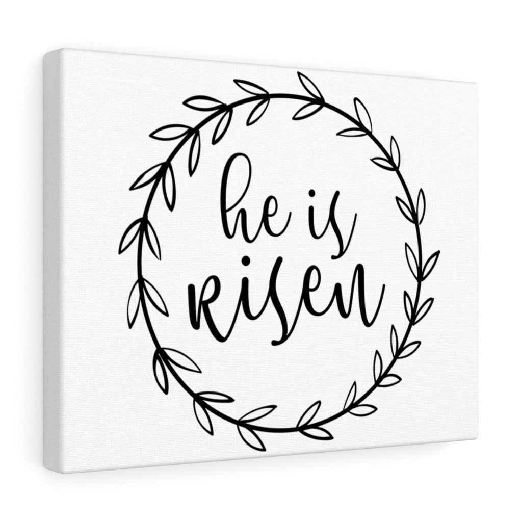 Scripture Canvas He Is Risen Christian Wall Art Meaningful Home Decor Gifts Unique Housewarming Gift Ideas Framed Prints, Canvas