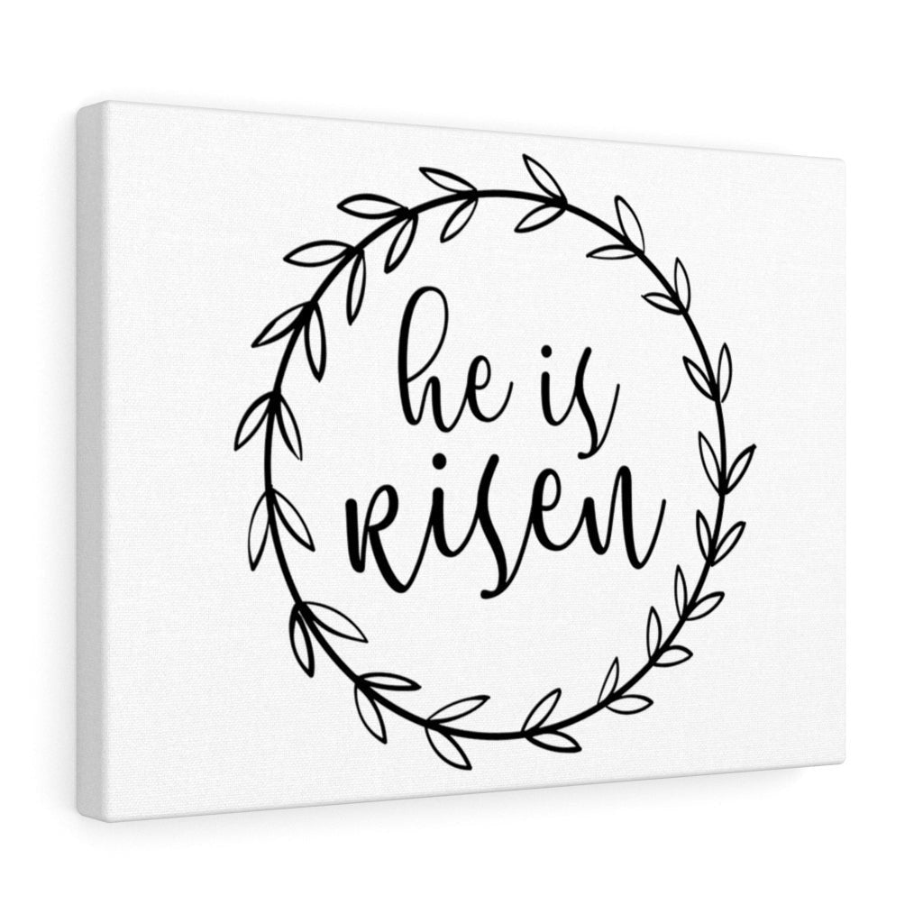 Scripture Canvas He Is Risen Christian Wall Art Meaningful Home Decor Gifts Unique Housewarming Gift Ideas Framed Prints, Canvas