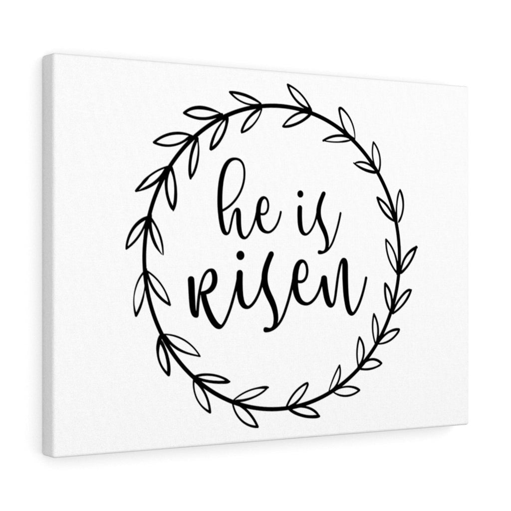 Scripture Canvas He Is Risen Christian Wall Art Meaningful Home Decor Gifts Unique Housewarming Gift Ideas Framed Prints, Canvas