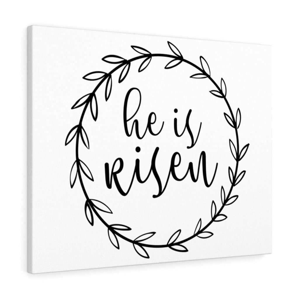 Scripture Canvas He Is Risen Christian Wall Art Meaningful Home Decor Gifts Unique Housewarming Gift Ideas Framed Prints, Canvas