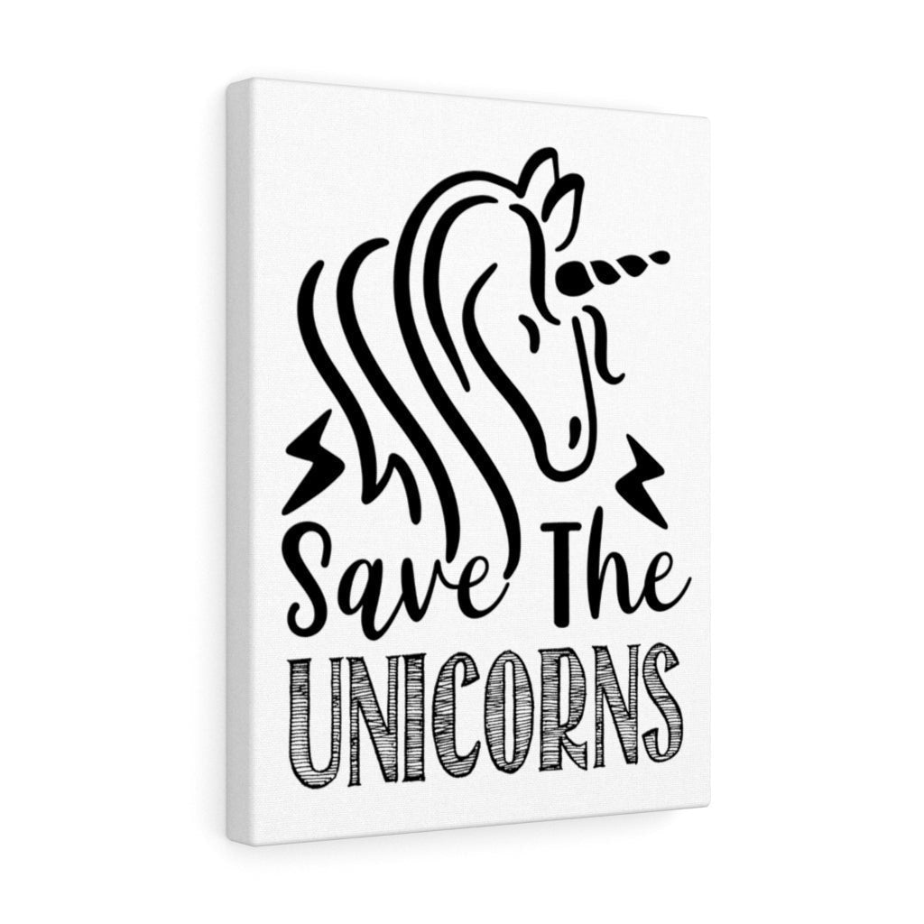 Scripture Canvas Save The Unicorns Christian Wall Art Meaningful Home Decor Gifts Unique Housewarming Gift Ideas Framed Prints, Canvas