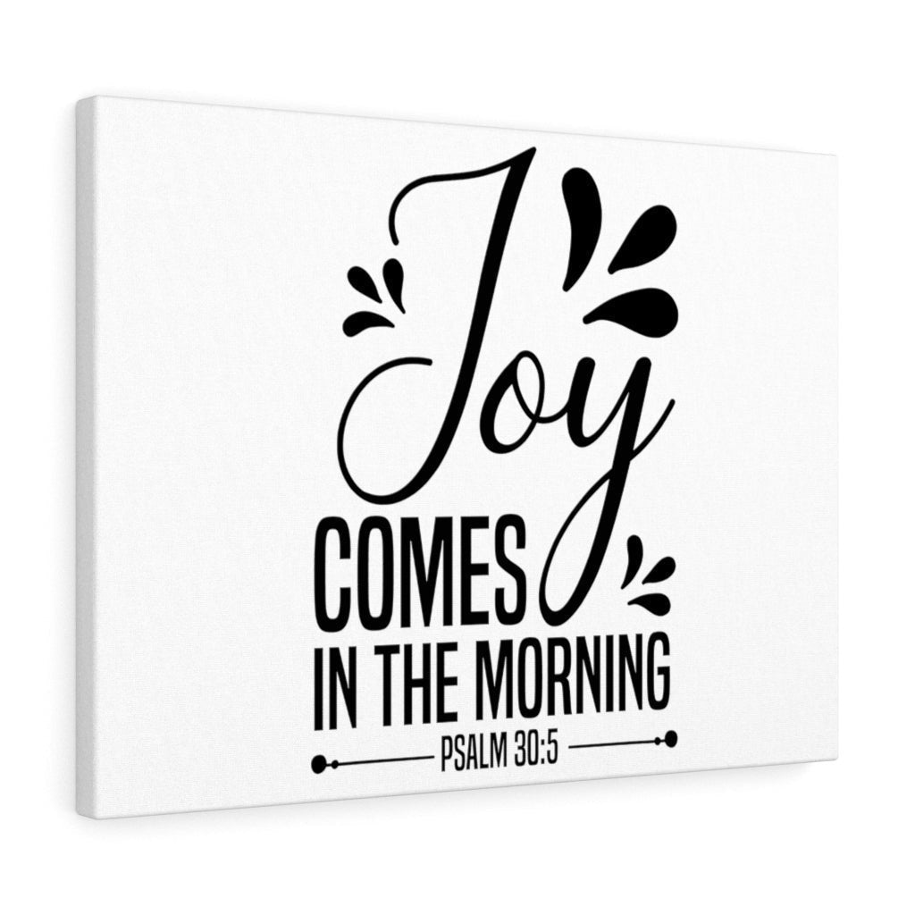 Scripture Canvas Joy Psalm 30:5 Christian Wall Art Bible Verse Meaningful Home Decor Gifts Unique Housewarming Gift Ideas Framed Prints, Canvas