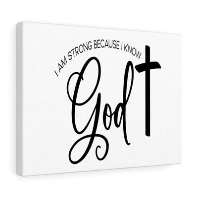 Scripture Canvas I Know God Christian Wall Art Meaningful Home Decor Gifts Unique Housewarming Gift Ideas Framed Prints, Canvas