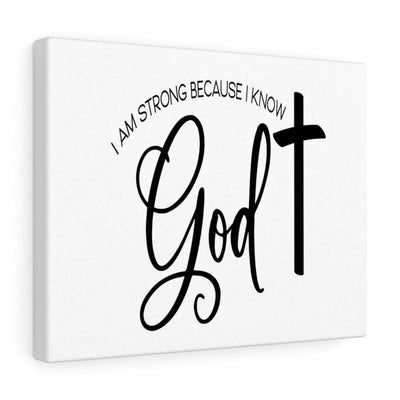 Scripture Canvas I Know God Christian Wall Art Meaningful Home Decor Gifts Unique Housewarming Gift Ideas Framed Prints, Canvas
