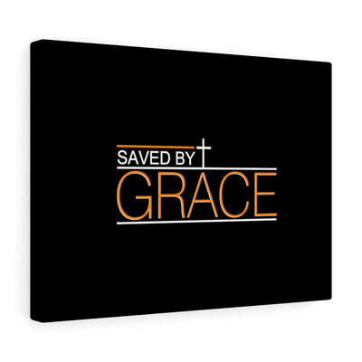 Scripture Canvas Saved By Grace Christian Wall Art Bible Verse Meaningful Home Decor Gifts Unique Housewarming Gift Ideas Framed Prints, Canvas