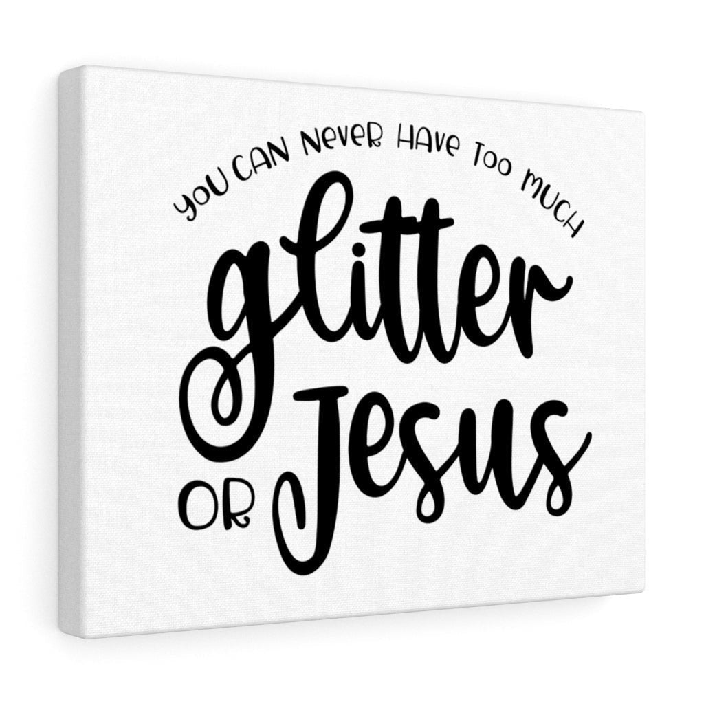 Scripture Canvas Glitter or Jesus Christian Wall Art Meaningful Home Decor Gifts Unique Housewarming Gift Ideas Framed Prints, Canvas
