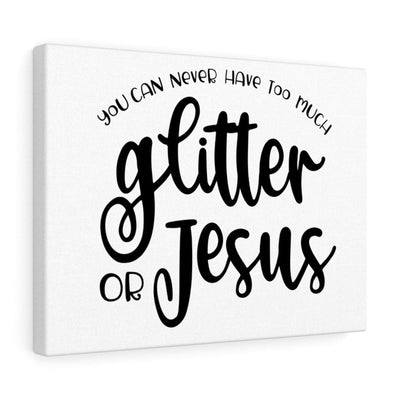 Scripture Canvas Glitter or Jesus Christian Wall Art Meaningful Home Decor Gifts Unique Housewarming Gift Ideas Framed Prints, Canvas