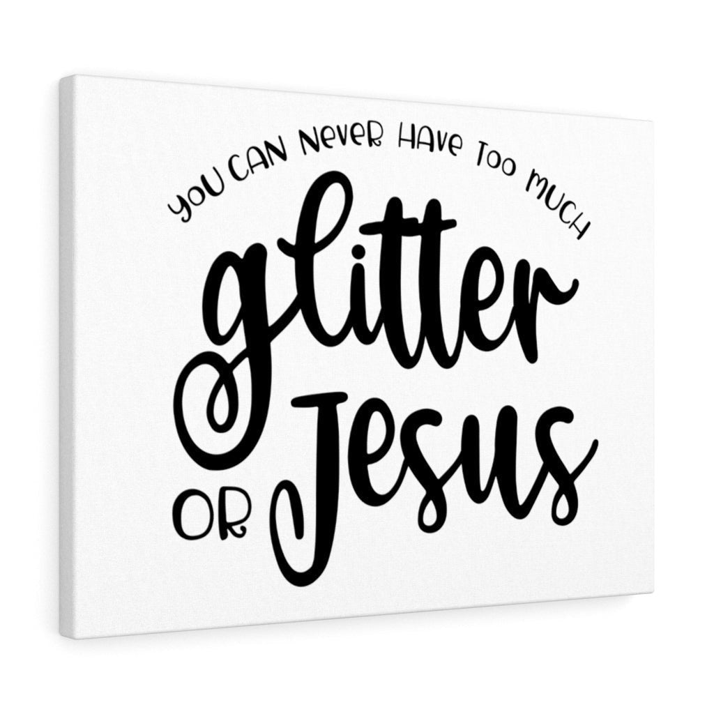 Scripture Canvas Glitter or Jesus Christian Wall Art Meaningful Home Decor Gifts Unique Housewarming Gift Ideas Framed Prints, Canvas