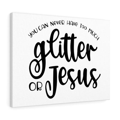 Scripture Canvas Glitter or Jesus Christian Wall Art Meaningful Home Decor Gifts Unique Housewarming Gift Ideas Framed Prints, Canvas