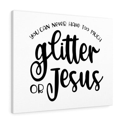 Scripture Canvas Glitter or Jesus Christian Wall Art Meaningful Home Decor Gifts Unique Housewarming Gift Ideas Framed Prints, Canvas