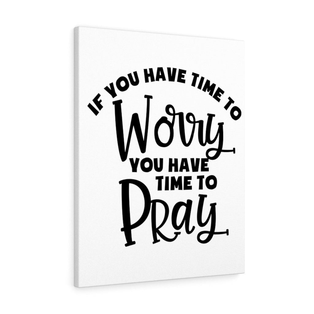 Scripture Canvas Time To Pray Christian Wall Art Meaningful Home Decor Gifts Unique Housewarming Gift Ideas Framed Prints, Canvas