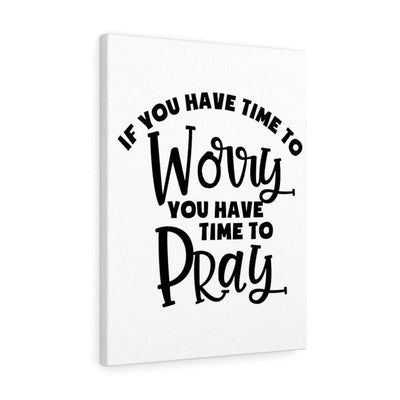 Scripture Canvas Time To Pray Christian Wall Art Meaningful Home Decor Gifts Unique Housewarming Gift Ideas Framed Prints, Canvas