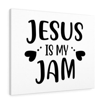 Scripture Canvas Jesus Is My Jam Christian Wall Art Meaningful Home Decor Gifts Unique Housewarming Gift Ideas Framed Prints, Canvas