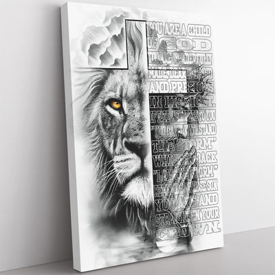 You Are A Child Of God Wall Art Gift For Son, If Fate Whisper To You, You Are The Storm My Son Wall Art Framed Prints, Canvas