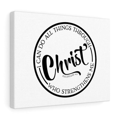 Scripture Canvas Who Strengthens Me Philippians 4:13 Christian Wall Art Bible Verse Meaningful Home Decor Gifts Unique Housewarming Gift Ideas Framed Prints, Canvas