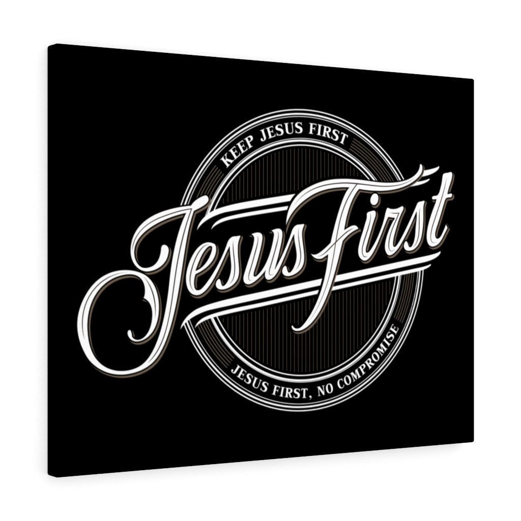 Scripture Canvas Jesus First Christian Wall Art Meaningful Home Decor Gifts Unique Housewarming Gift Ideas Framed Prints, Canvas