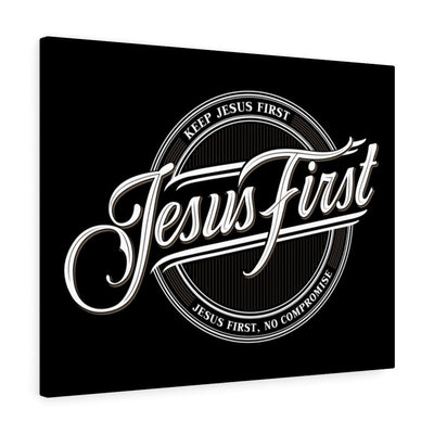 Scripture Canvas Jesus First Christian Wall Art Meaningful Home Decor Gifts Unique Housewarming Gift Ideas Framed Prints, Canvas