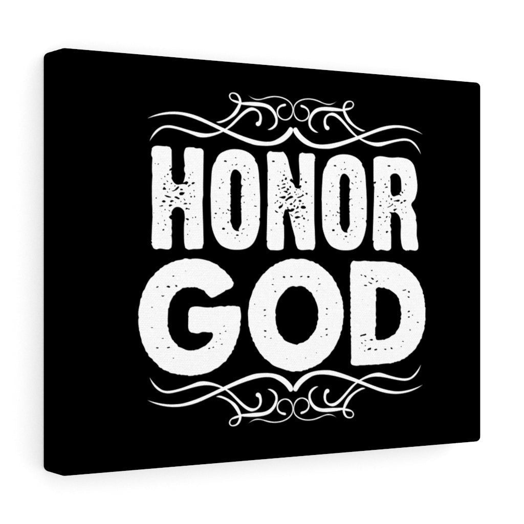 Scripture Canvas Honor God Christian Wall Art Meaningful Home Decor Gifts Unique Housewarming Gift Ideas Framed Prints, Canvas