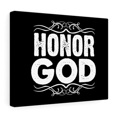 Scripture Canvas Honor God Christian Wall Art Meaningful Home Decor Gifts Unique Housewarming Gift Ideas Framed Prints, Canvas