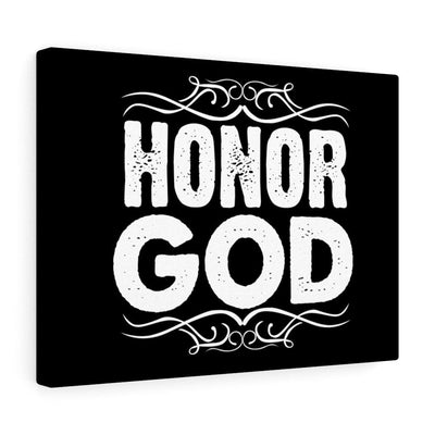 Scripture Canvas Honor God Christian Wall Art Meaningful Home Decor Gifts Unique Housewarming Gift Ideas Framed Prints, Canvas